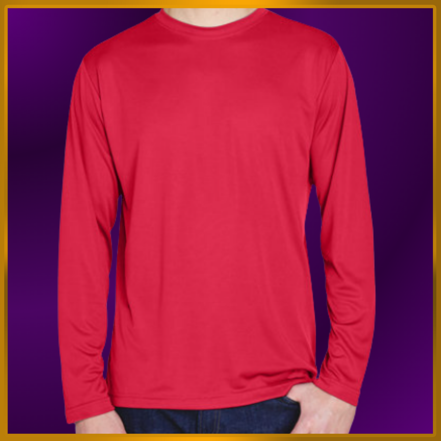 Unisex / 100% Polyester / LS (Includes 1 Big Design)