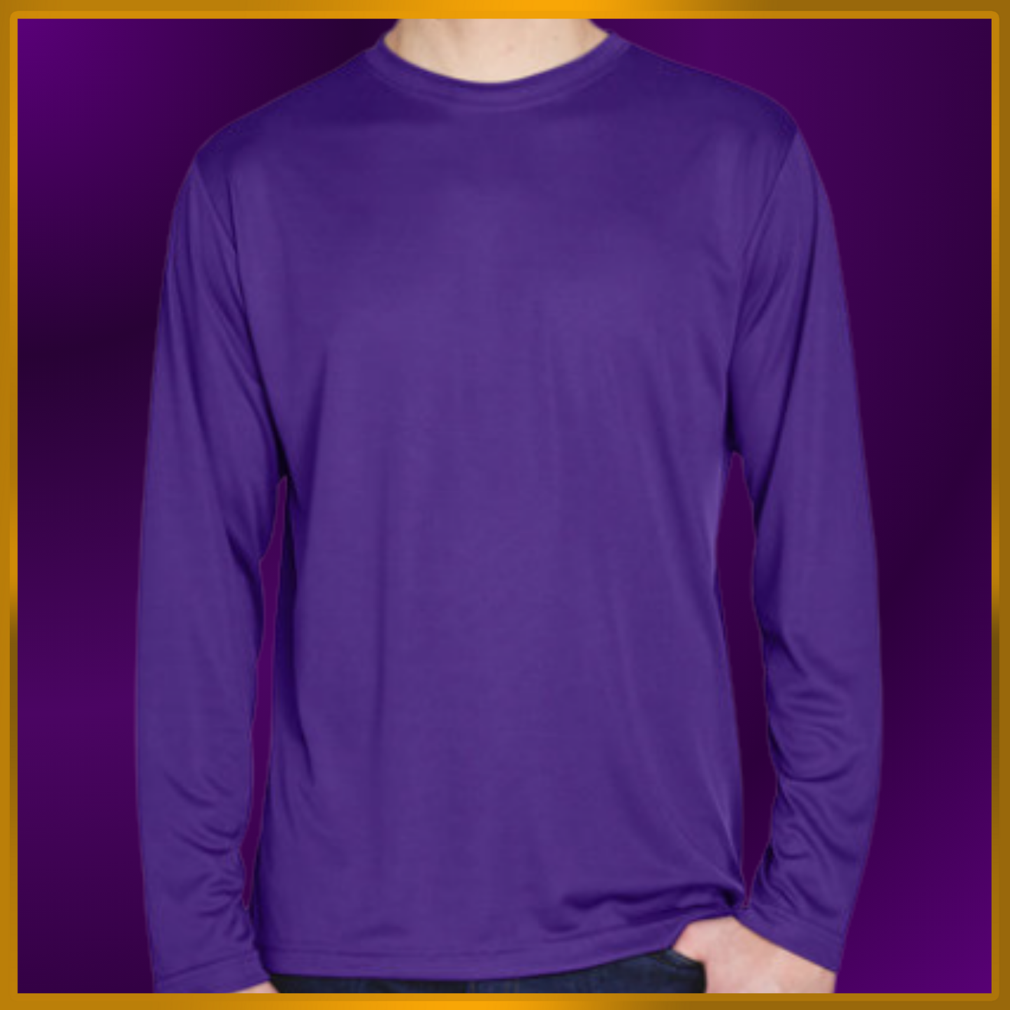 Unisex / 100% Polyester / LS (Includes 1 Big Design)