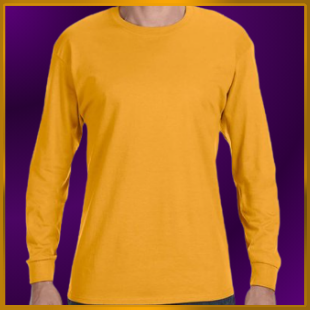 Unisex / 100% Cotton / LS (Includes 1 Big Design)