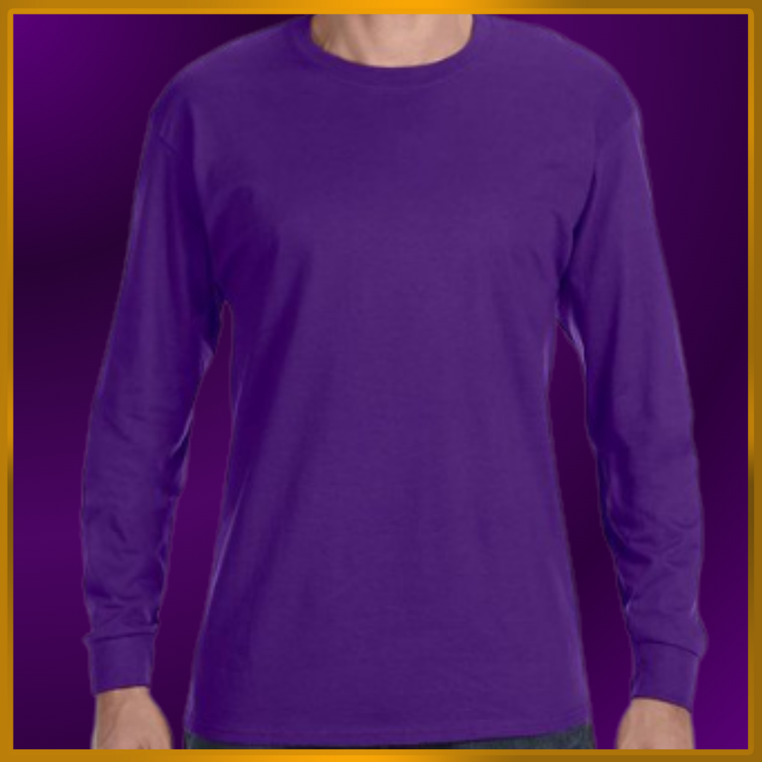 Unisex / 100% Cotton / LS (Includes 1 Big Design)