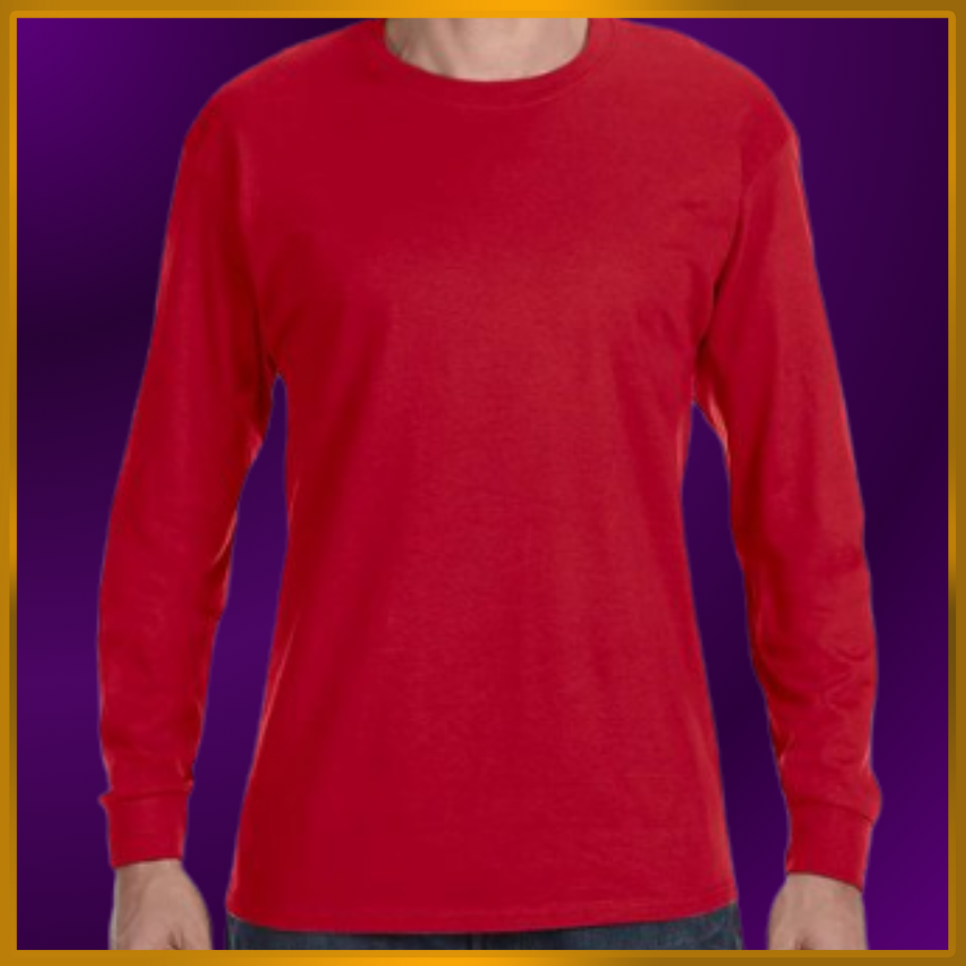 Unisex / 100% Cotton / LS (Includes 1 Big Design)